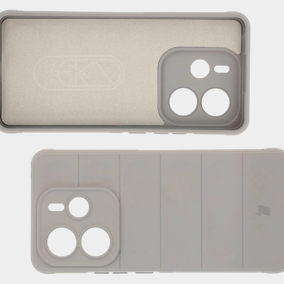 Etui Bizon Tur do Xiaomi Redmi Note 14 5G Jasnoszary
