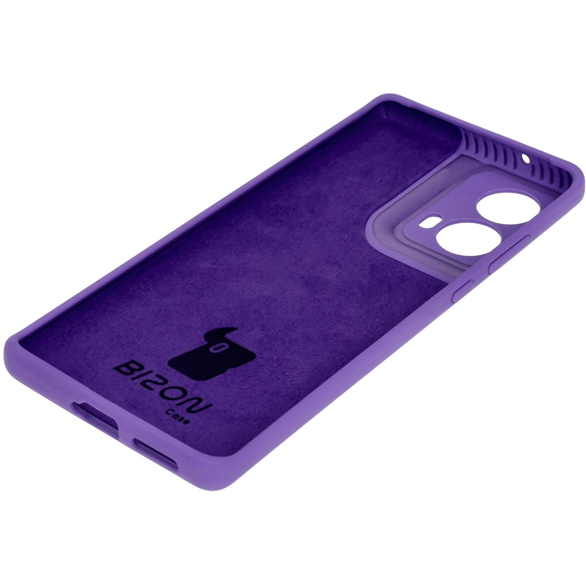Etui Bizon Silikonowe Soft do Motorola Moto G85 5G Fioletowy