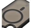 Etui Bizon Eclipse z MagSafe i podstawką do Galaxy S25 Plus/S24 Plus Przydymione z czarną ramką