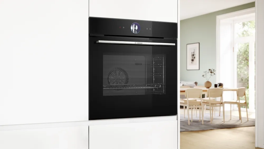 Piekarnik elektryczny parowy Bosch Serie 8 HSG7364B1 Termoobieg Termosonda  Czarny