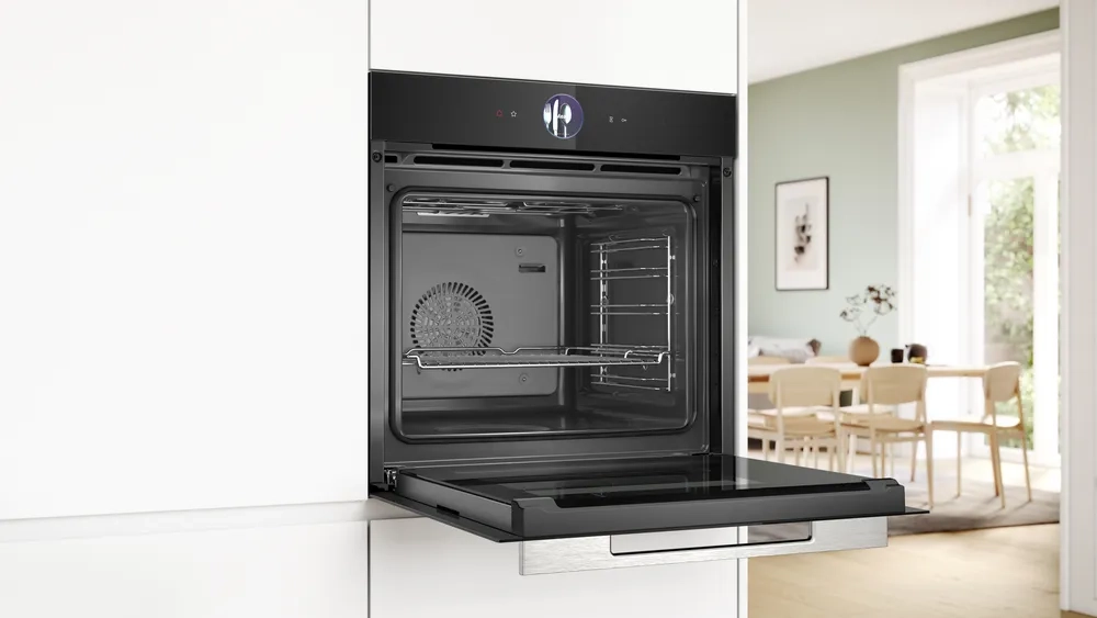 Piekarnik elektryczny parowy Bosch Serie 8 HSG7364B1 Termoobieg Termosonda  Czarny