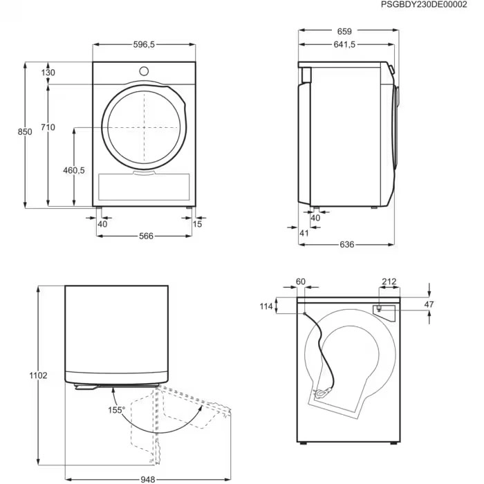 Suszarka Electrolux 700 DelicateCare EW7DEU597CP 63,6cm 9kg Zdalne sterowanie