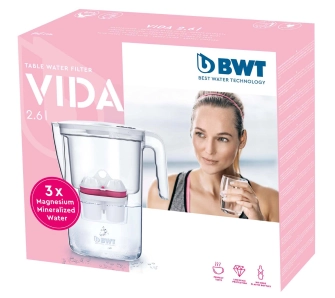 Dzbanek filtrujący BWT Vida 2,6l 3 wkłady Biały