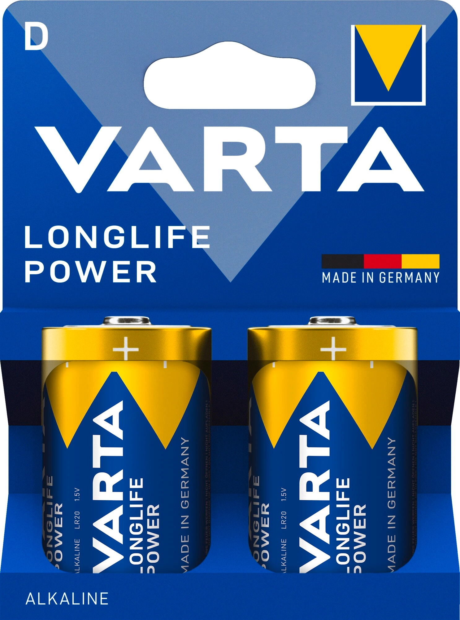 Baterie VARTA LR20 Longlife Power 2szt.