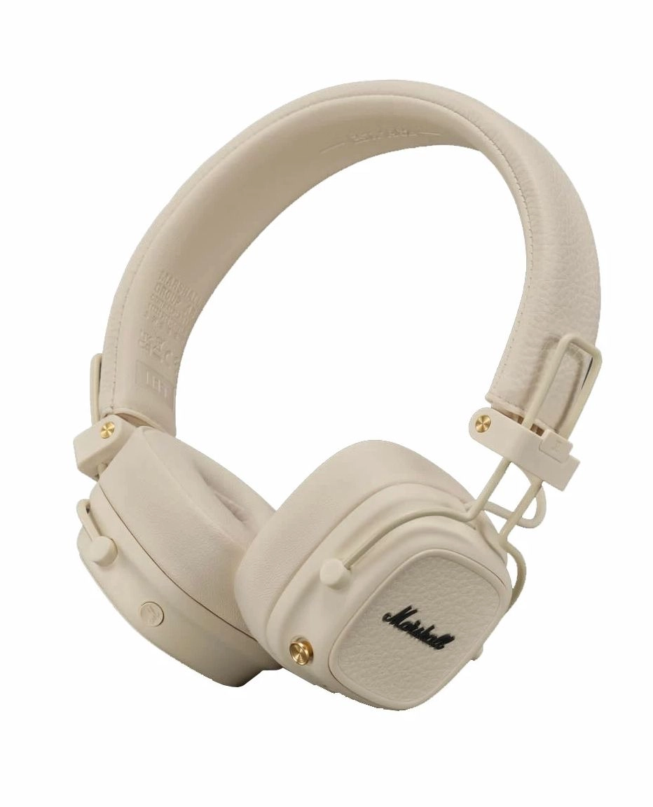 Słuchawki bezprzewodowe Marshall Major V Cream Nauszne Bluetooth 5.3 Kremowy
