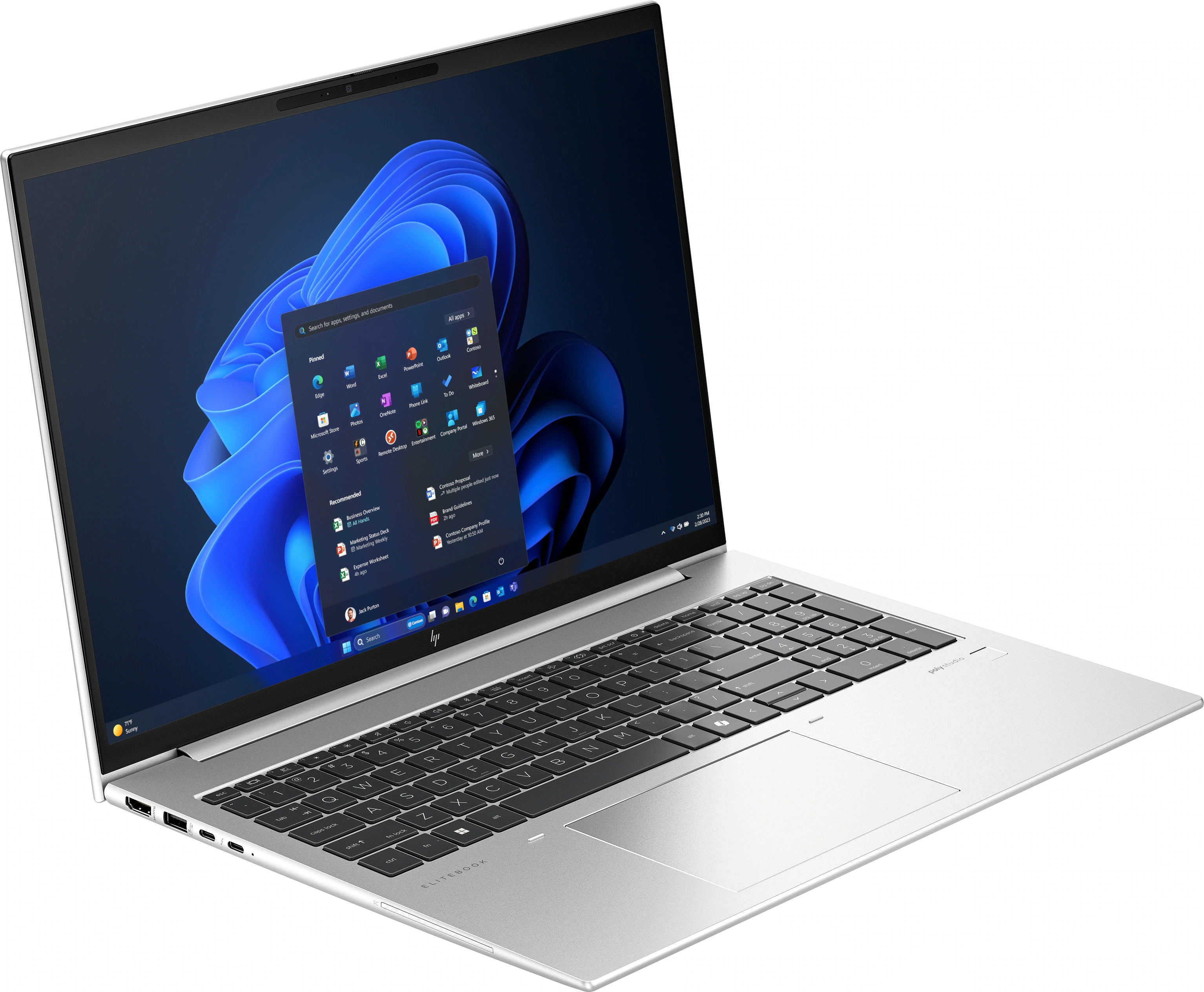 Laptop biznesowy HP EliteBook 865 G11 16" R5 8640HS 32GB RAM 1TB Dysk SSD Win11 Pro Srebrny