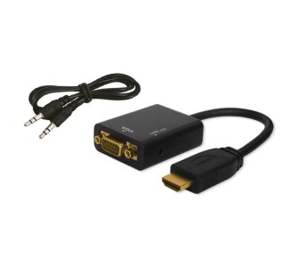 Adapter Savio CL-23/B HDMI do VGA z audio