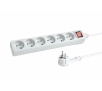 Listwa Hama 44223707 "STANDARD" 6 gniazd 1,5m Biały