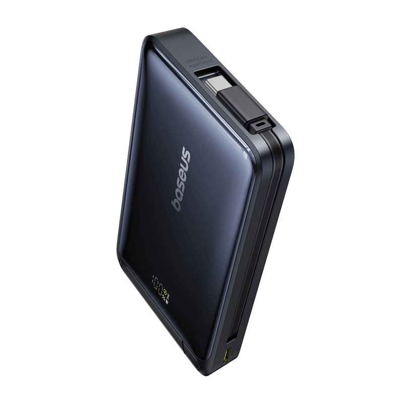 Powerbank Baseus Nomos Qi2, USB-C 10000mAh 45W Granatowy