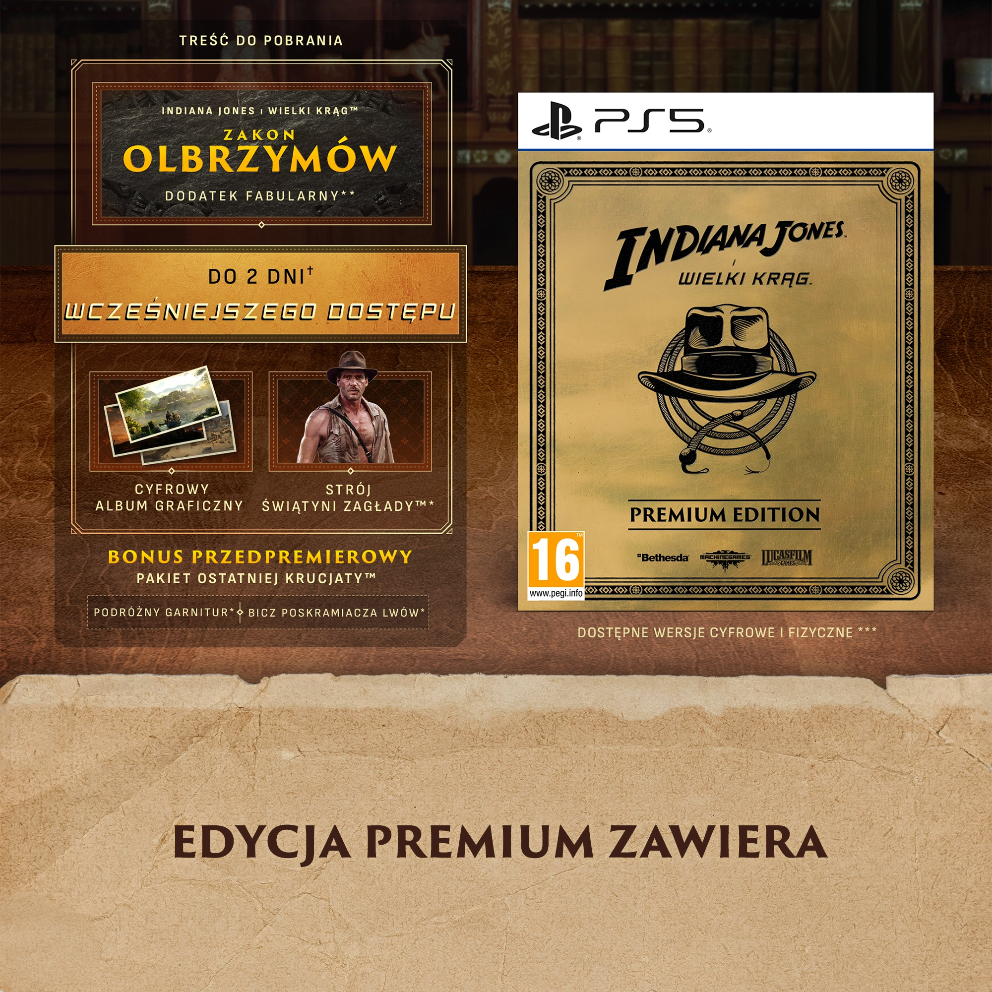 Indiana Jones i Wielki Krąg Edycja Premium Gra na PS5