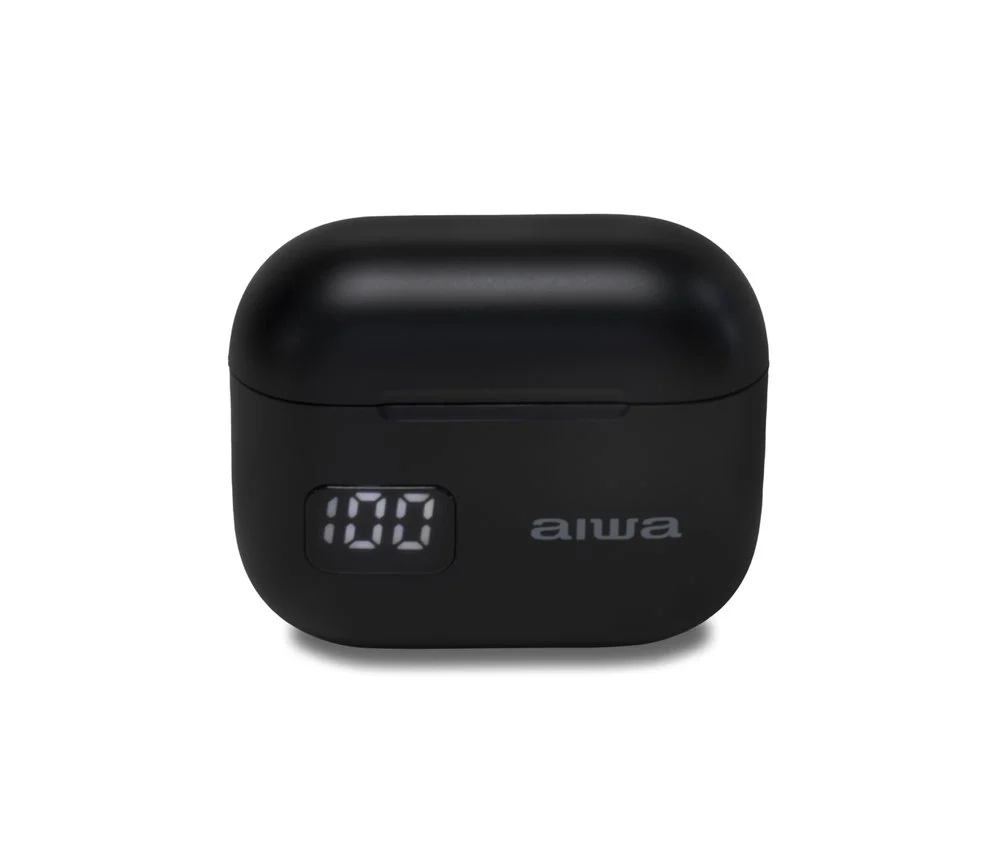 Słuchawki bezprzewodowe Aiwa EBTW-100BK Douszne Bluetooth 5.3 Czarny