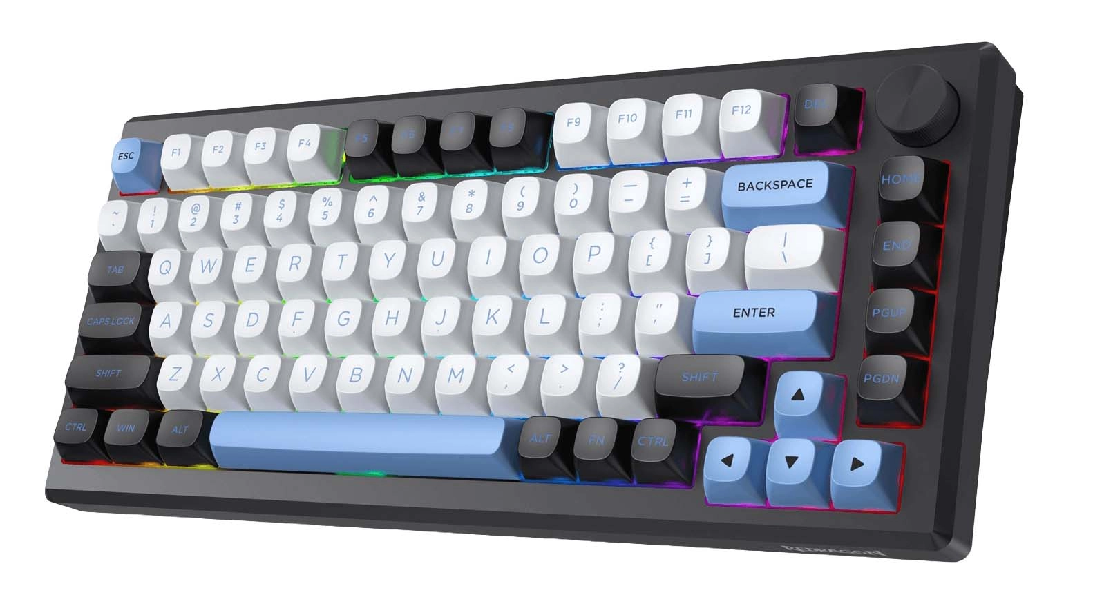 Klawiatura mechaniczna Redragon K732WLB-RGB-PRO Uranus Pro Leopard L Czarno-biały