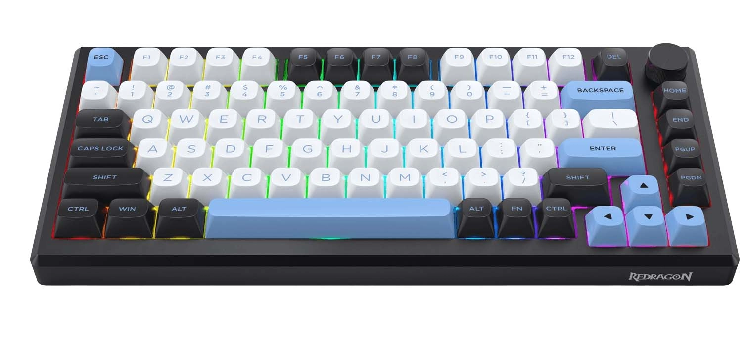 Klawiatura mechaniczna Redragon K732WLB-RGB-PRO Uranus Pro Leopard L Czarno-biały