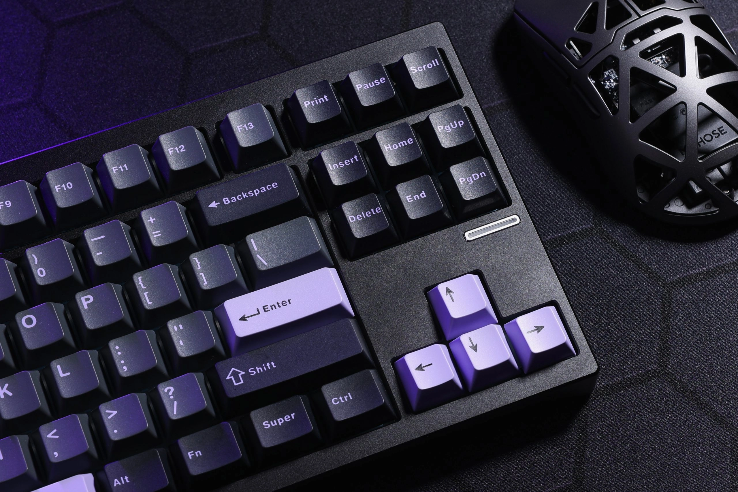 Klawiatura mechaniczna MCHOSE GX87 Max Matcha Latte v2 Czarno-fioletowy