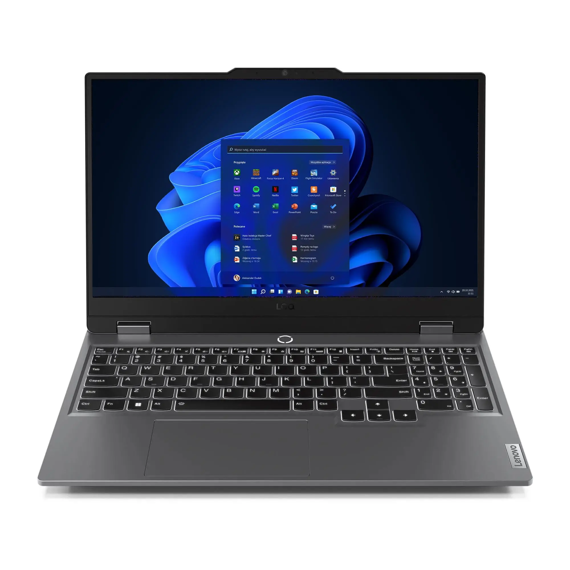Laptop gamingowy Lenovo LOQ 15IAX9 15,6" 144Hz i5-12450HX 16GB RAM 1TB Dysk SSD RTX4060 Szary