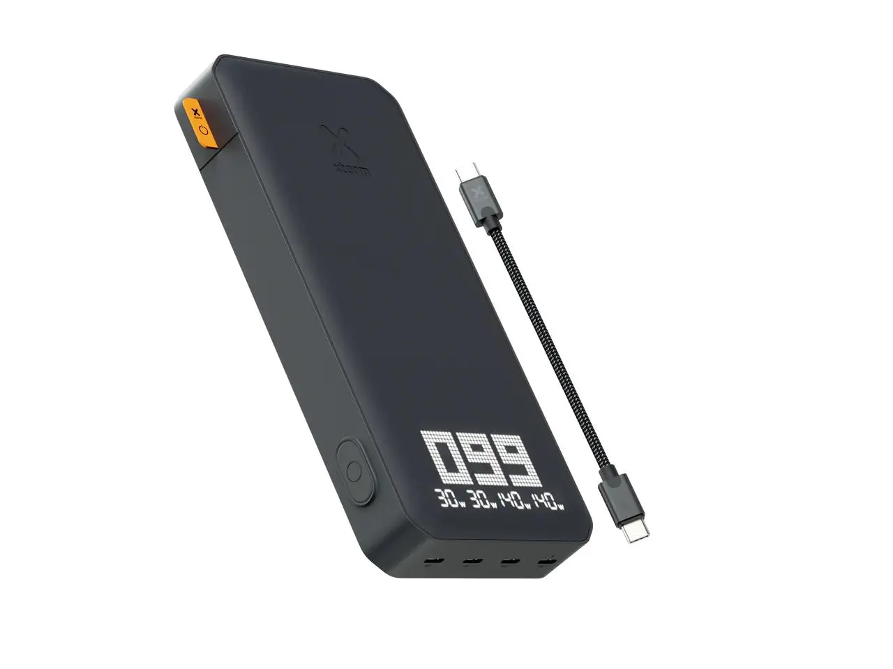 Powerbank Xtorm XB403 Titan Ultra 27000mAh 200W Czarny + Ładowarka XEC140 GaN2 Ultra 140W Biały