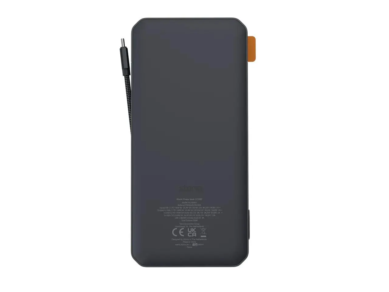 Powerbank Xtorm XB403 Titan Ultra 27000mAh 200W Czarny + Ładowarka XEC140 GaN2 Ultra 140W Biały