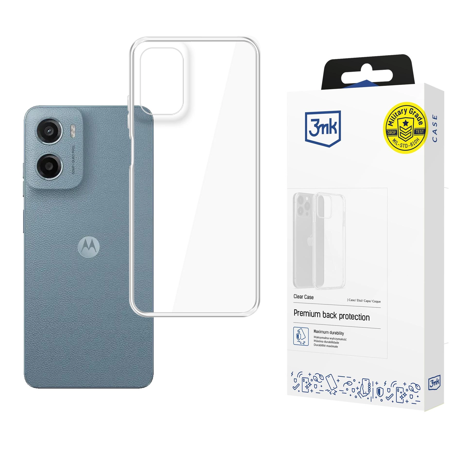Etui 3mk Clear Case do Motorola Moto G05/E15 G4 Przezroczysty