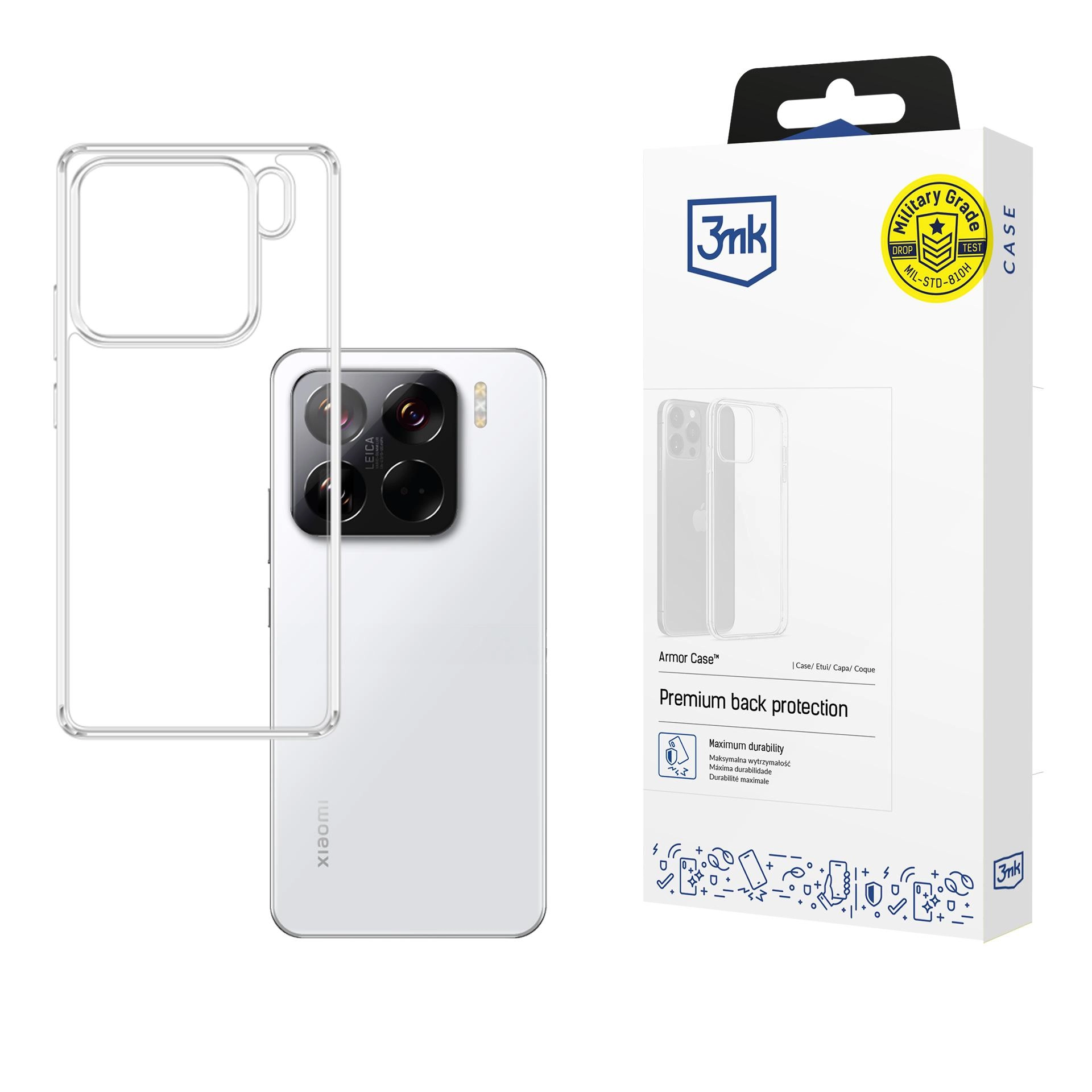 Etui 3mk Armor Case do Xiaomi 15 Przezroczysty