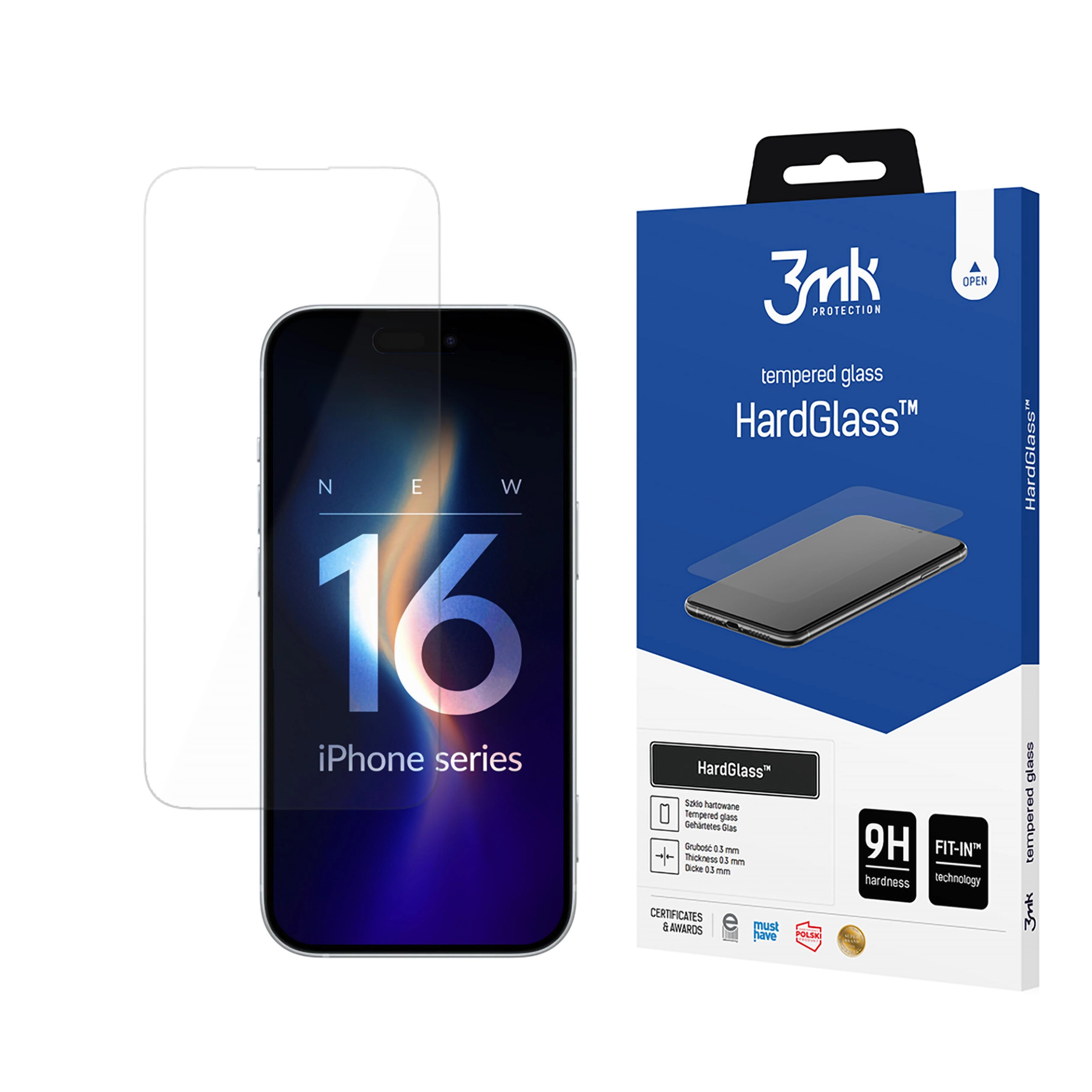 Szkło hartowane 3mk HardGlass do iPhone 16 Pro