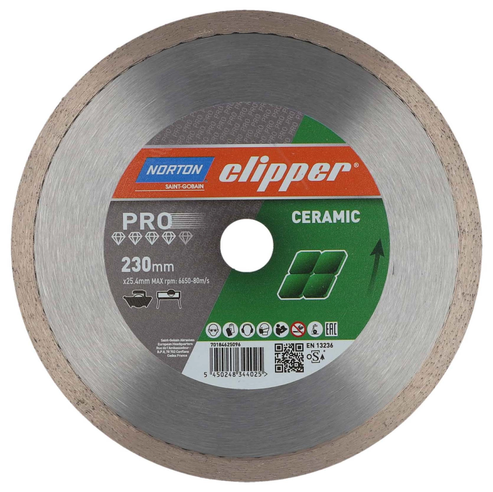 Tarcza diamentowa Norton Clipper Pro Ceramic Soft 230mm