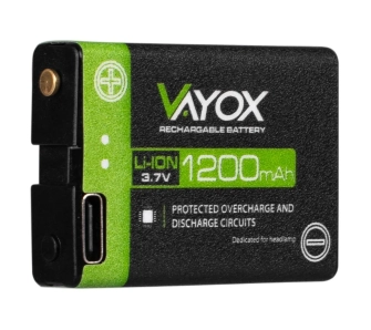 Akumulator Vayox VA0255 Akumulator do latarek czołowych 1200mAh 3.7V