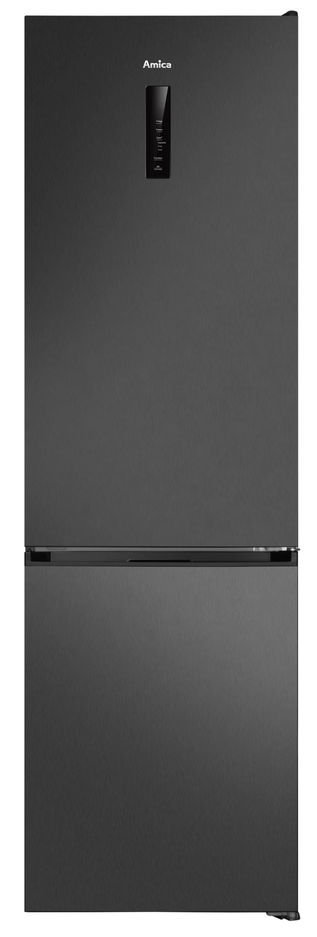 Amica FK3706D.5DFZXC (C) Pełny No Frost 200cm Komora świeżości Czarny Inox