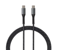 QUALO USB-C do USB-C 3A 1m QC-CC-01 Czarny