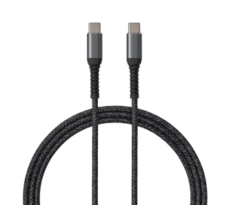Kabel QUALO USB-C do USB-C 3A 1m QC-CC-01 Czarny
