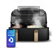 Philips Ovi Dual Basket NA552/00 2750W 9l Aplikacja mobilna Gotowanie na parze
