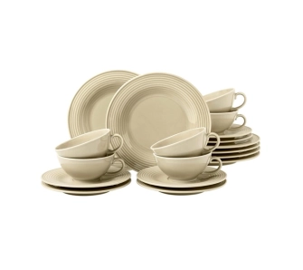 Zestaw do herbaty Seltmann Beat 18 elementów Beżowy