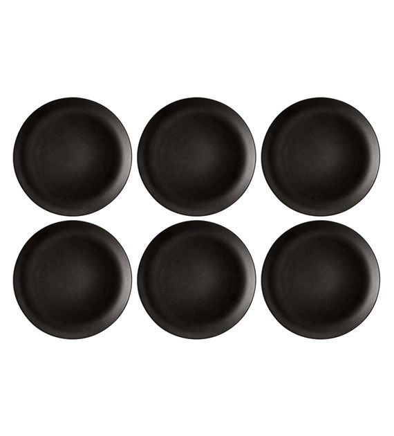 Zestaw talerzy Seltmann Liberty Velvet Black 6 elementów 27,5cm