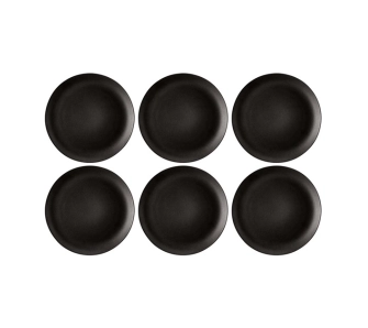 Zestaw talerzy Seltmann Liberty Velvet Black 6 elementów 27,5cm