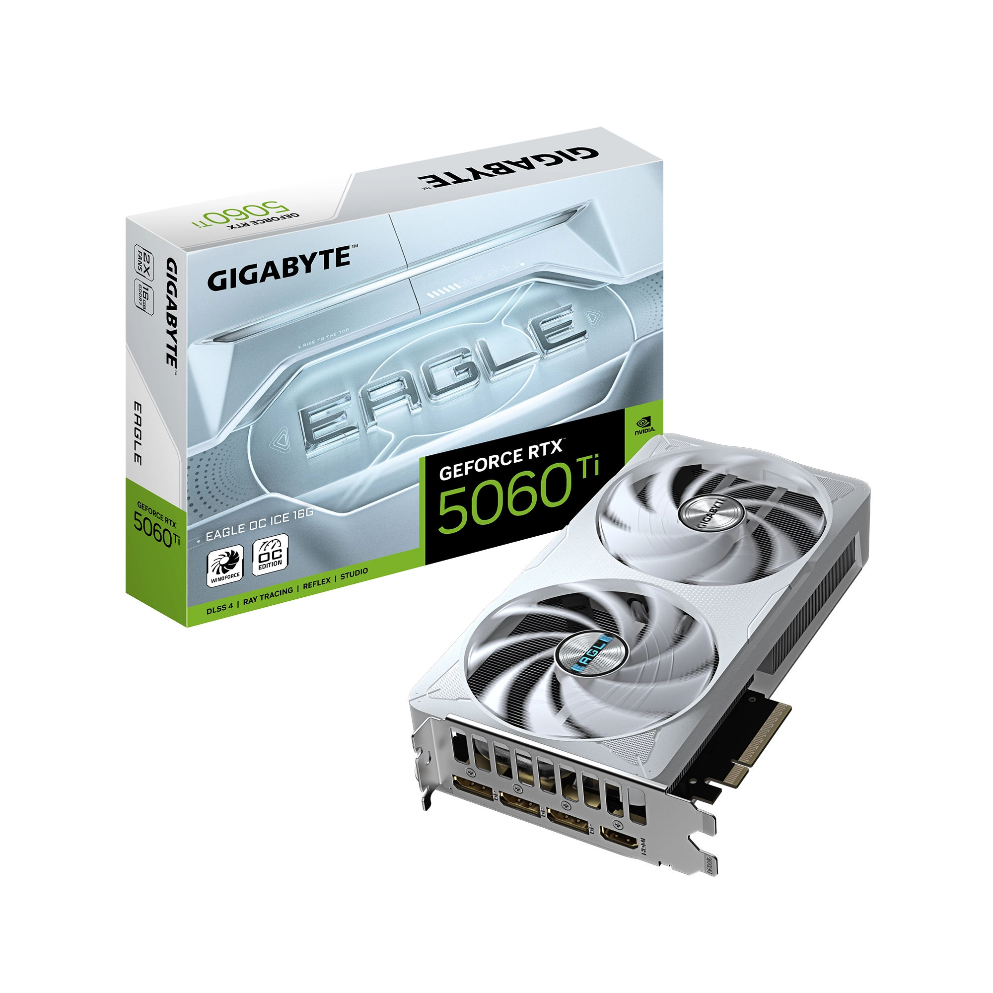 Karta graficzna Gigabyte GeForce RTX 5060 Ti Eagle OC Ice 16GB GDDR7 128bit DLSS 4