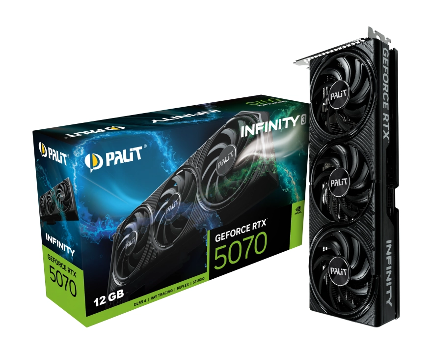 Karta graficzna Palit GeForce RTX 5070 Infinity 3 12GB GDDR7 192bit DLSS 4