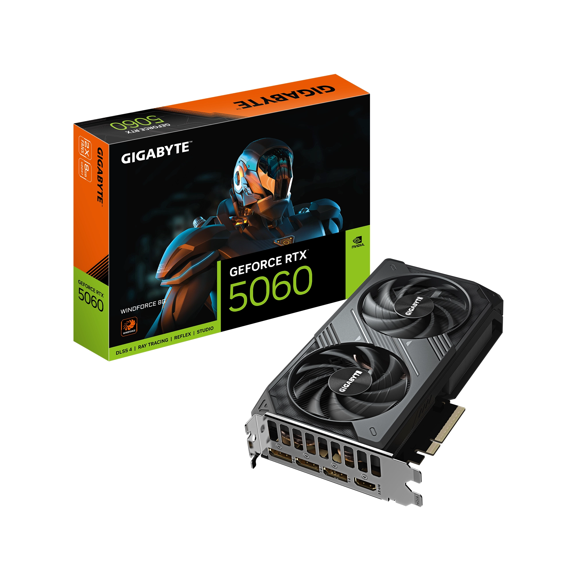 Karta graficzna Gigabyte GeForce RTX 5060 WINDFORCE 8GB GDDR7 128bit DLSS 4