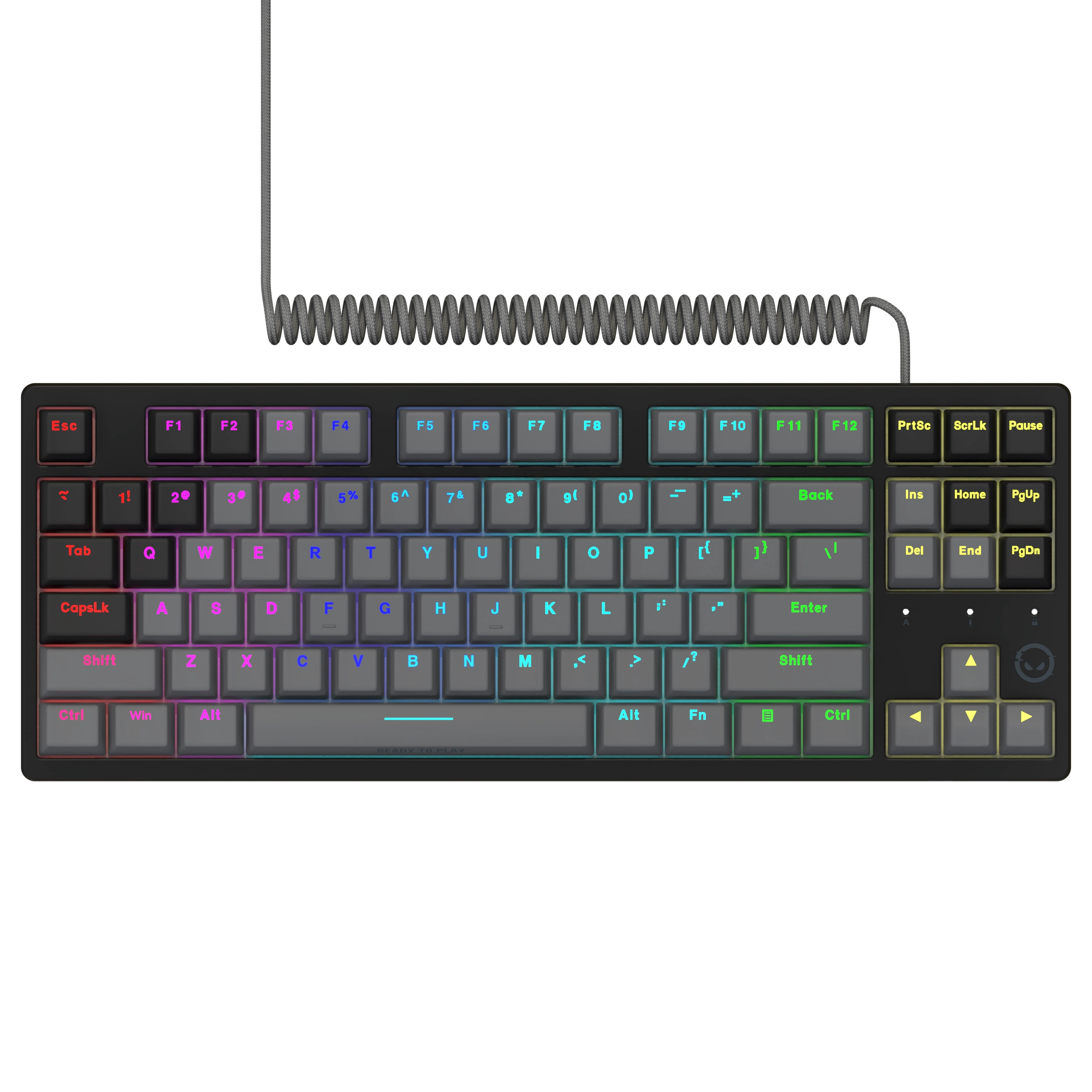 Klawiatura mechaniczna Lorgar Azar 514 TKL RGB Czarny