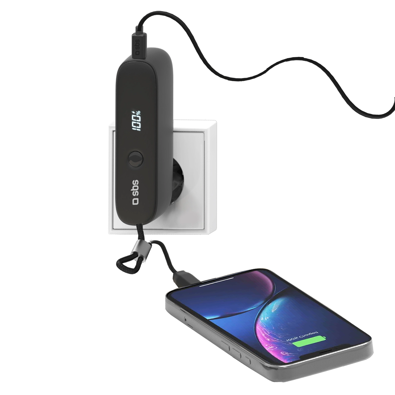 Powerbank SBS TETRBB5000PD20 Hybrid PowerBank 5000mAh PD 20W Składana wtyczka