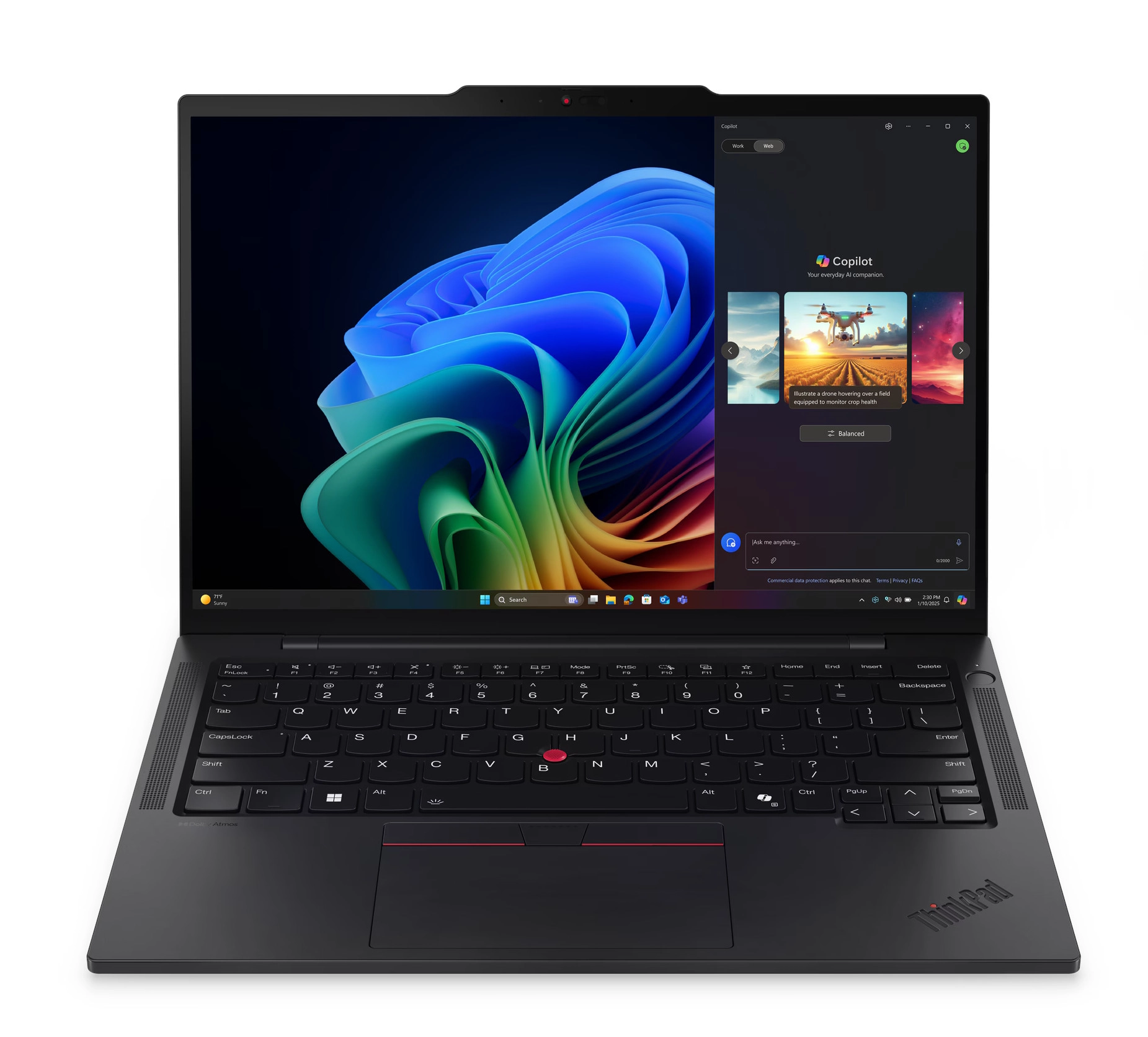Laptop biznesowy Lenovo ThinkPad T14s Gen 6 14" Ultra 7 258V 32GB RAM 1TB Dysk SSD Win11 Pro Czarny Funkcje AI