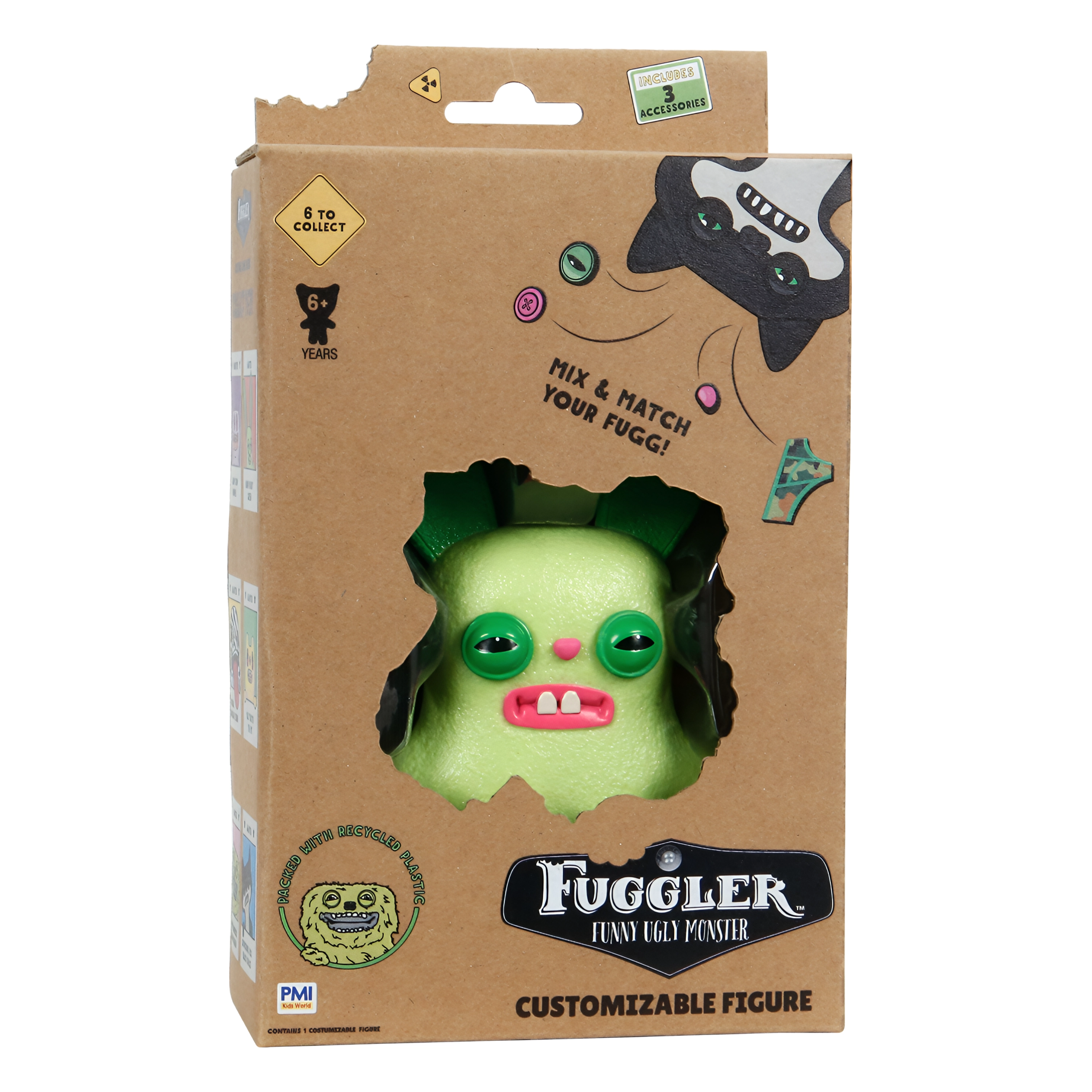 Figurka PMI Kids World Fuggler S1 Customizable Figures 11,5cm - Rabid Rabbit Green