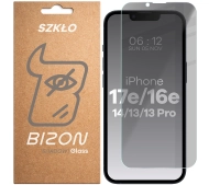 Bizon prywatyzujące Clear Shadow do iPhone 16e / 14 / 13 / 13 Pro / 17e przyciemniane