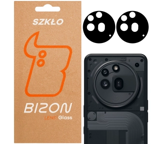 Szkło ochronne Bizon na aparat Silk Lens do Nothing Phone 3a Pro 2 sztuki
