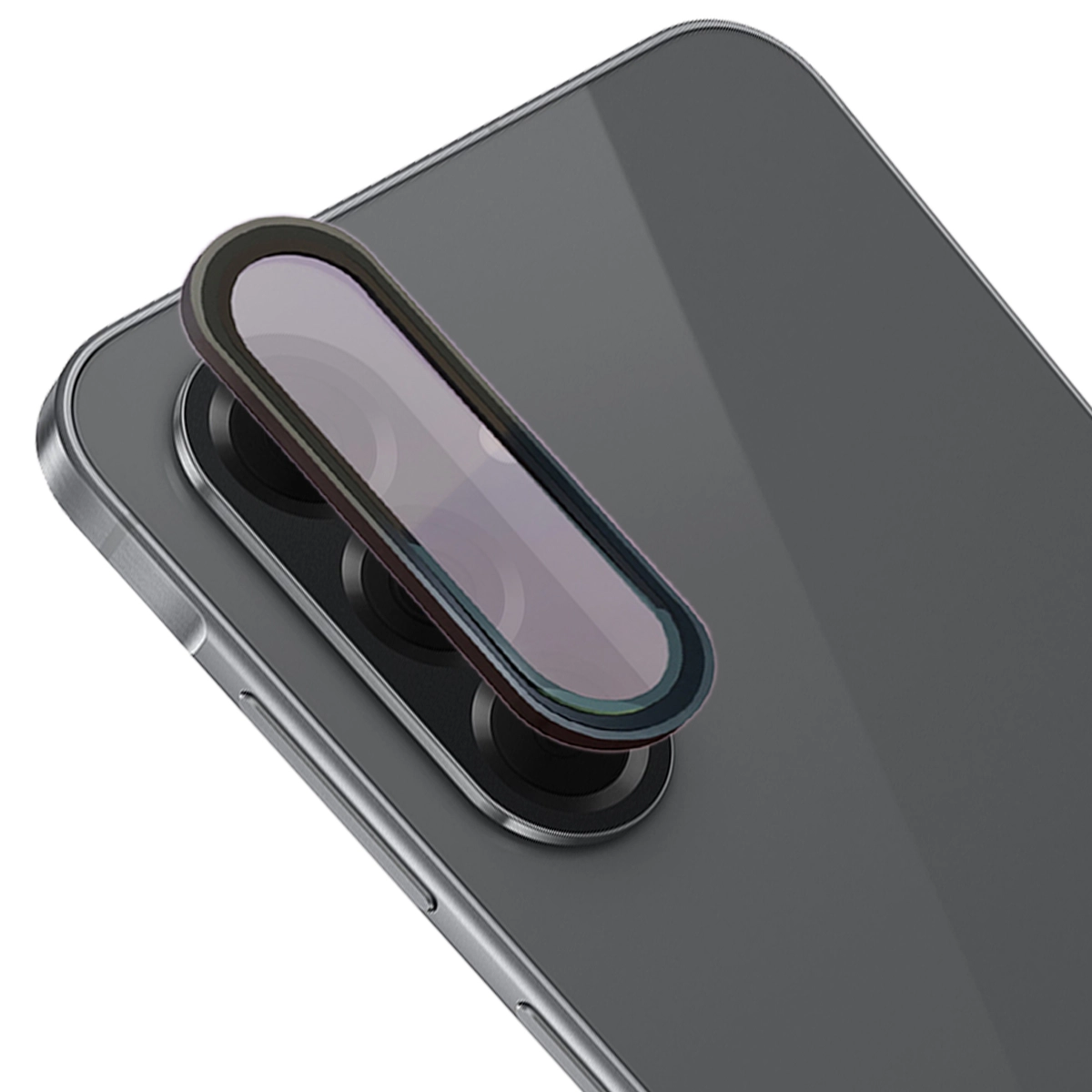 Szkło hartowane Bizon na aparat z aplikatorem Snap Lens do Galaxy A56 5G czarna ramka