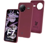 Bizon Silikonowe Soft do Poco F7 Ultra Śliwkowy