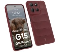 Bizon Tur do Motorola Moto G15/G15 Power Burgundowy