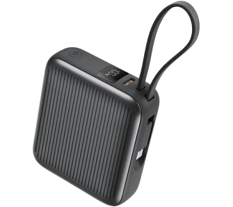 Powerbank Energea Integra Mini 35 10000mAh Wbudowany kabel USB-C PD 35W Szary