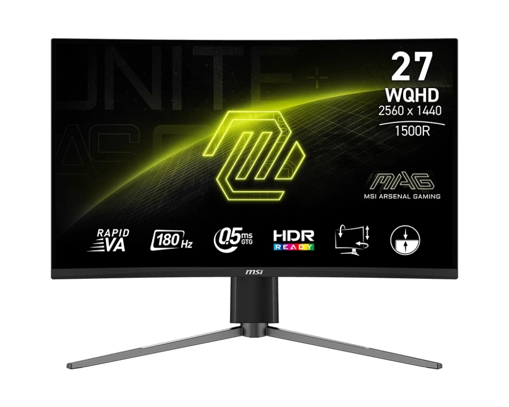 Monitor MSI MAG 27CQ6PF 7" 2K Rapid VA 180Hz 0,5ms Zakrzywiony Gamingowy