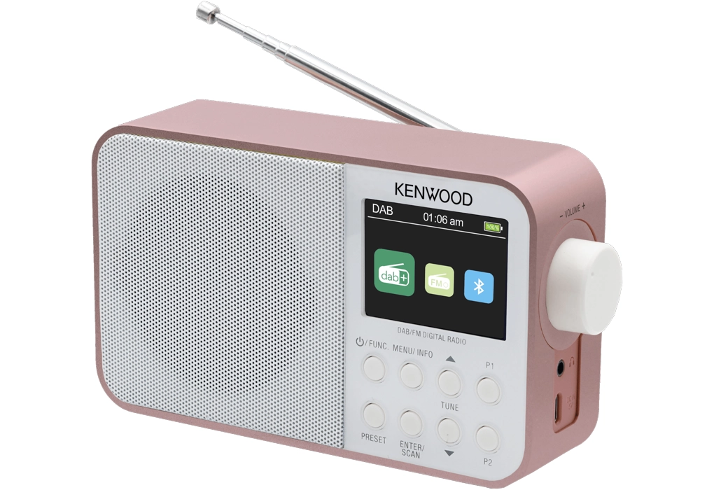 Radioodbiornik Kenwood CR-M30DAB-R Radio FM DAB+ Bluetooth Różowy