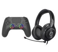 Subsonic SA5716-1 Wireless LED Controller Black do PS5, PC Bezprzewodowy Czarny + Słuchawki LucidSound LS10P