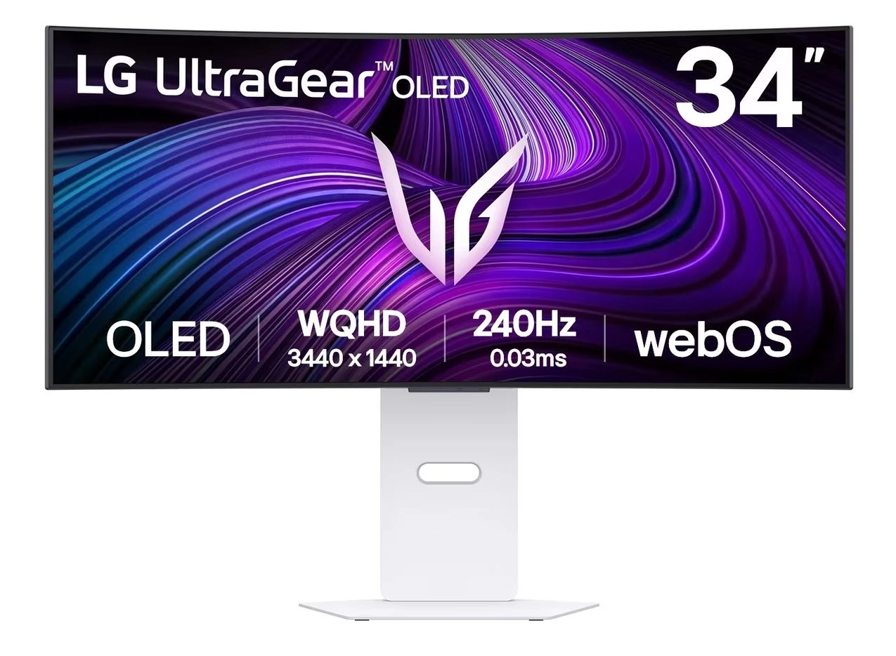 Monitor LG UltraGear 34GX90SA-W 34" UWQHD OLED 240Hz 0,03ms Zakrzywiony Gamingowy Funkcje AI
